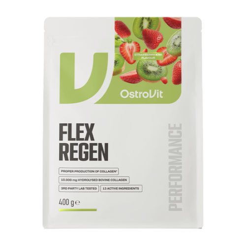 Комплекс для костей и связок FLEX REGEN, OstroVit, КЛУБНИКА-КИВИ, 400 г