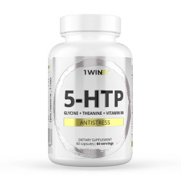 1WIN/5-HTP с глицином, l-теанином и витаминами группы B, 60 капсул