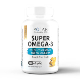 SOLAB / Омега-3 жирные кислоты высокой концентрации. 120 капсул