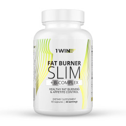 1WIN Fat burner slim, липоевая кислота и витамины группы В, жиросжигатель, 60 капсул