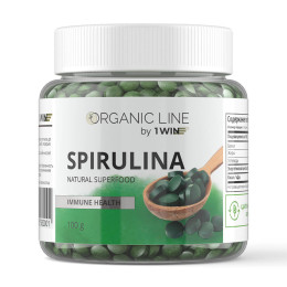 1WIN/Спирулина в таблетках, детокс для похудения, Spirulina суперфуд, 100 грамм