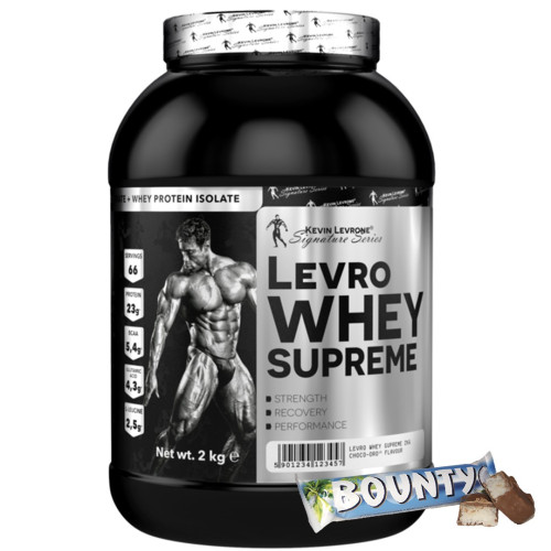 Протеин концентрат сывороточного белка Levro Whey Supreme (сывороточный протеин) 2000 грамм Kevin Levrone Bounty (БАУНТИ)
