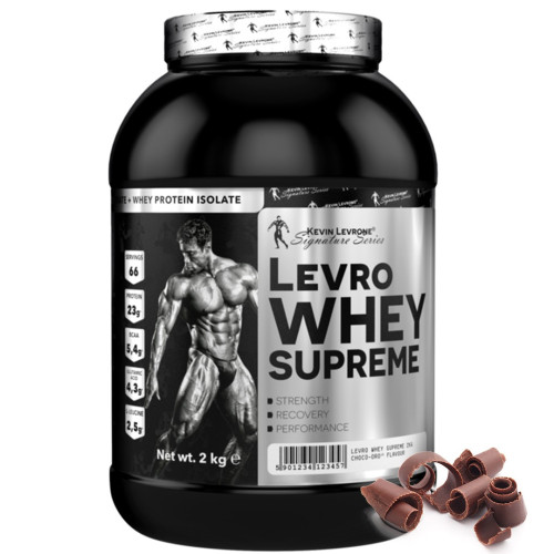 Протеин концентрат сывороточного белка Levro Whey Supreme (сывороточный протеин) 2000 грамм Kevin Levrone ШОКОЛАД