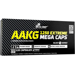 Л-Аргинин AAKG Extreme 1250 Mega Caps 120 капс Olimp Nutrition
