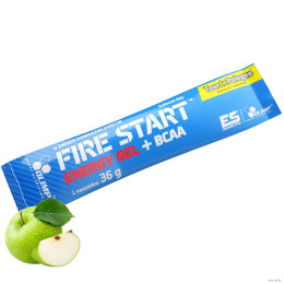 ГЕЛЬ ЭНЕРГЕТИЧЕСКИЙ Fire Start Energy Gel+BCAA 36 г Olimp Nutrition Зеленое яблоко