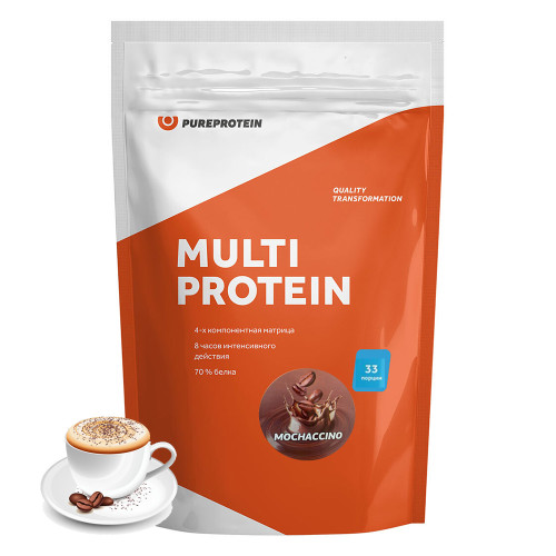Мультикомпонентный протеин 1000 гр (Мокачино) Pureprotein