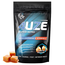 Мультикомпонентный протеин Сливочная карамель Multicomponent protein «Fuze + Glutamine» 750 гр