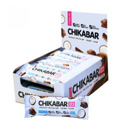 Протеиновый батончик Chikalab Кокос с шоколадной начинкой