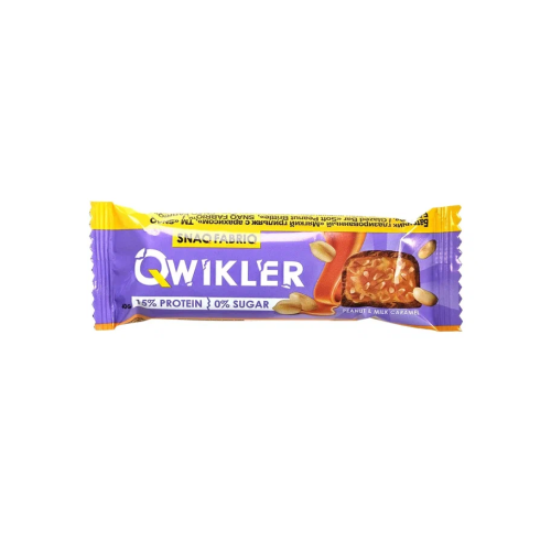 Шоколадный батончик без сахара Мягкий грильяж с арахисом "QWIKLER" (Квиклер), 40г