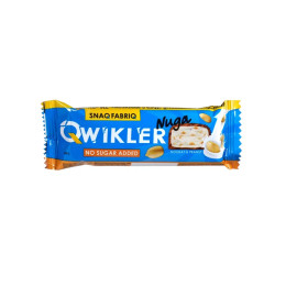 Шоколадный батончик без сахара Нуга с арахисом "QWIKLER" (Квиклер), 40г