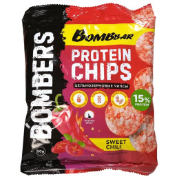Чипсы протеиновые цельнозерновые - BOMBERS - Сладкий Чили, 50г