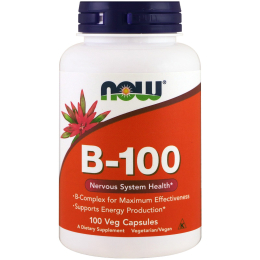 B-100, Витамины Группы Б, Комплекс  от NOW FOODS - 100 капсул