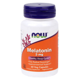 Мелатонин (гормон сна) Melatonin Now Foods 3mg 60капс, США