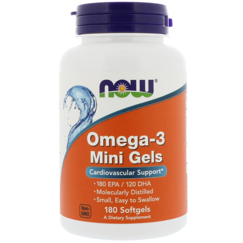 Omega-3 Mini, Омега-3 180EPA/120DHA Мини 500 мг - 180 капсул
