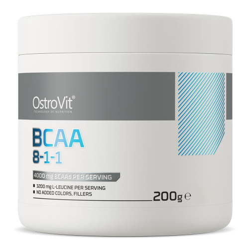 БЦАА 8-1-1, OstroVit, НАТУРАЛЬНЫЙ, 200 г