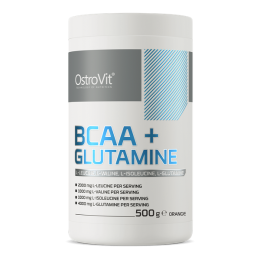 Bcaa + Glutamine (БЦАА+Глютамин) 500g Апельсин (Orange) Ostrovit (Польша)