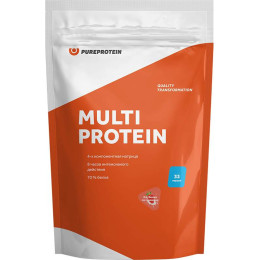 Мультикомпонентный протеин 1000 гр (Клубника со сливками) Pureprotein