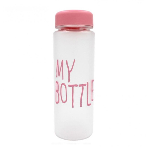 Бутылка для воды "My bottle", 500 мл, 19.5 х 6 см, Розовая