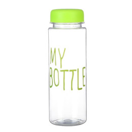 Бутылка для воды "My bottle", 500 мл, 19.5 х 6 см, Зеленая