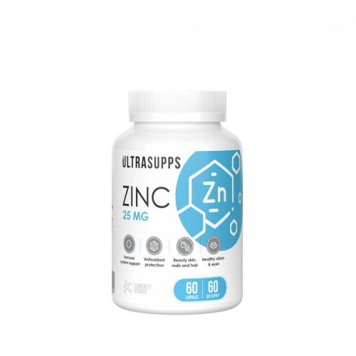 ULTRASUPPS Цинк цитрат / 60капс 25мг
